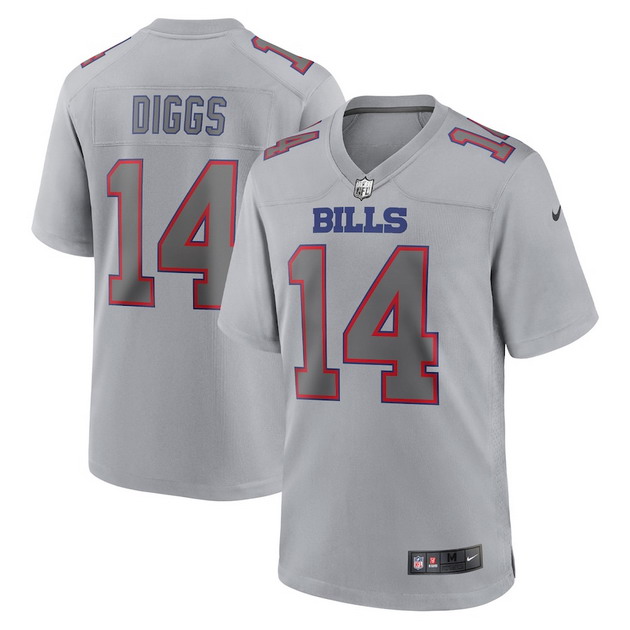 mens nike stefon diggs gray buffalo bills atmosphere fashion game jersey